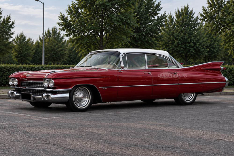 Cadillac Deville (седан красный)