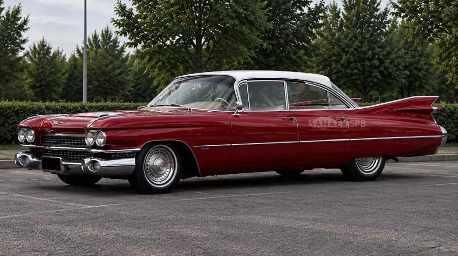 Cadillac Deville (седан красный)