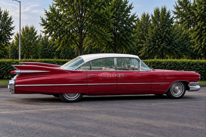 Cadillac Deville (седан красный)
