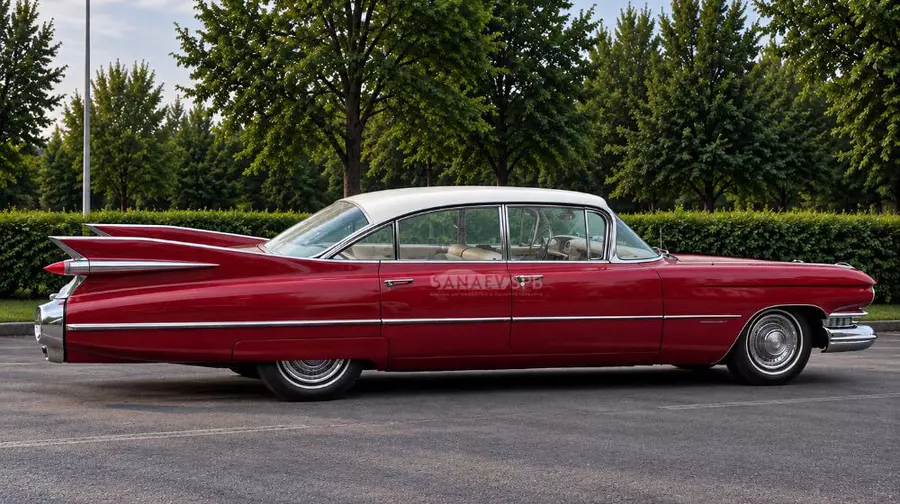 Cadillac Deville (седан красный)