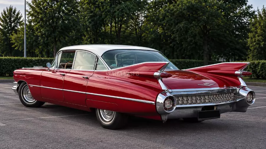 Cadillac Deville (седан красный)