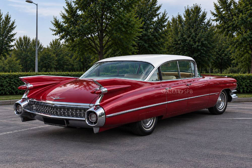 Cadillac Deville (седан красный)