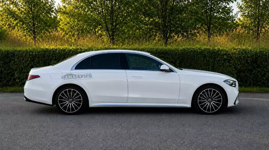 Мерседес W223 (белый)