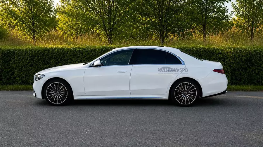 Мерседес W223 (белый)